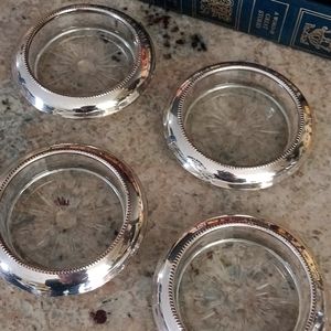 Sorry not for sale Frank M. Whitting & GC Sterling Glass Bottle Holder..Vintage